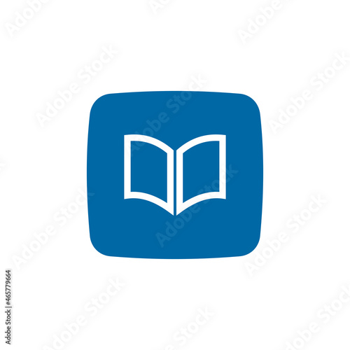 Online publisher or library app logo design