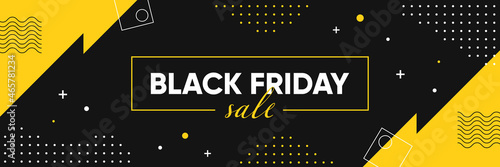 Black friday modern background sale with geometric shape