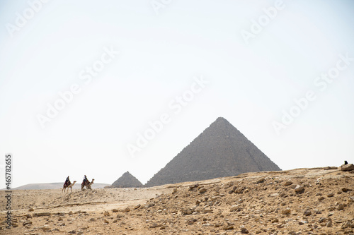 camel riding at pyramids of giza
