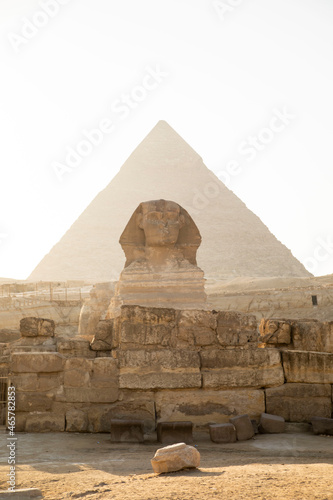 sphinx and pyramid of Giza