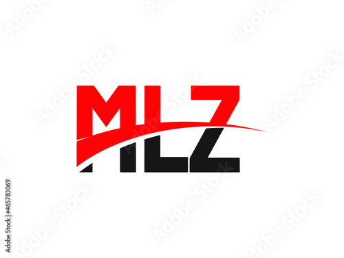 MLZ Letter Initial Logo Design Vector Illustration