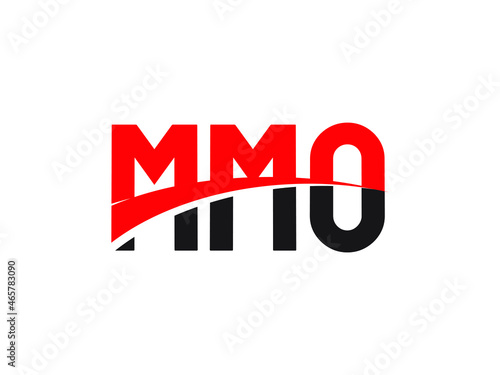 MMO Letter Initial Logo Design Vector Illustration