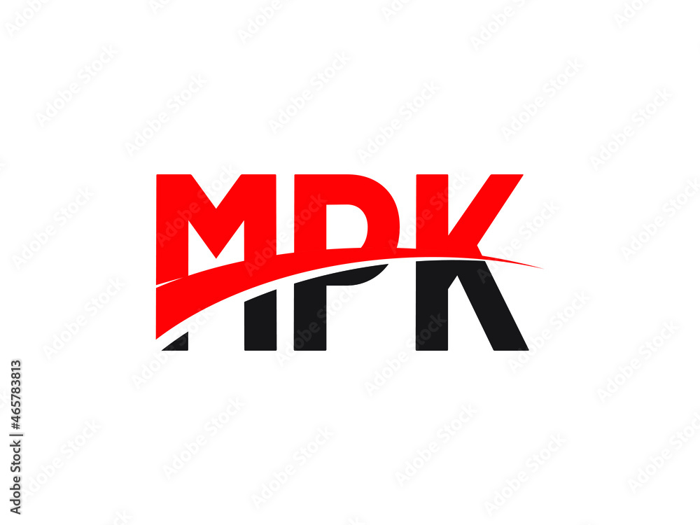 MPK Letter Initial Logo Design Vector Illustration MPK Letter Initial Logo Design Vector Illustration