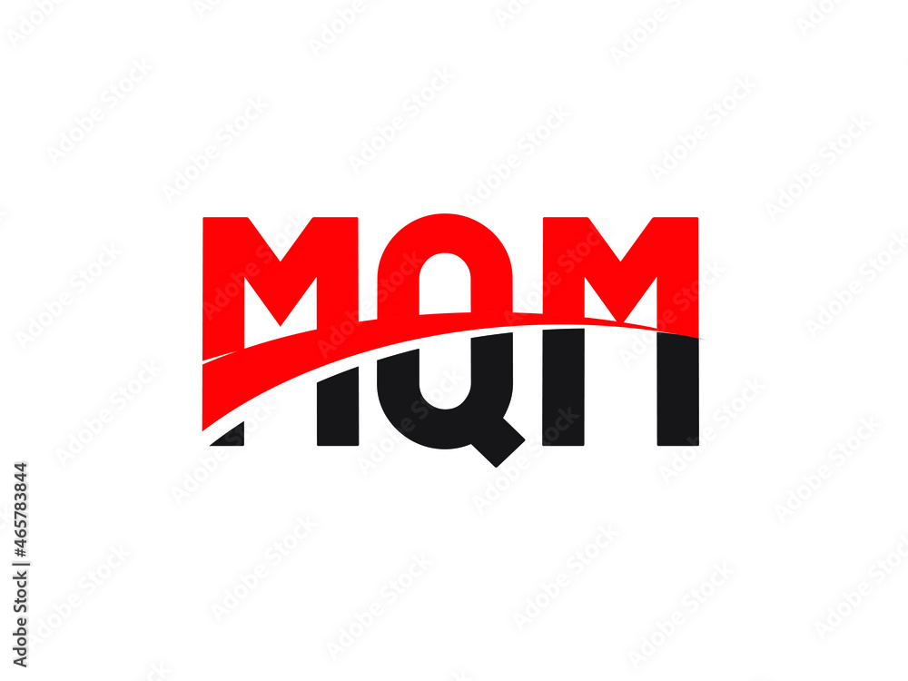 MQM Letter Initial Logo Design Vector Illustration