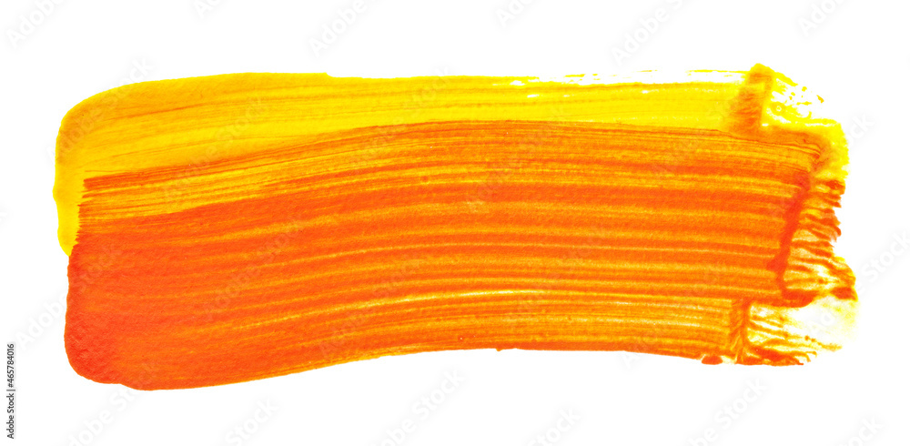 Long yellow - orange brush stroke Long yellow - orange brush stroke