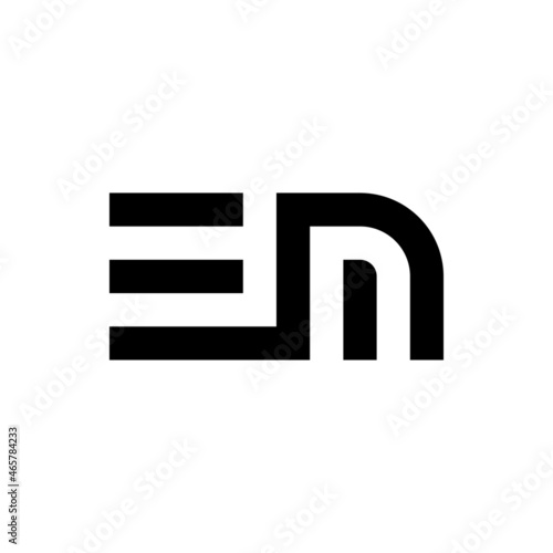 Letter EN initial logo template