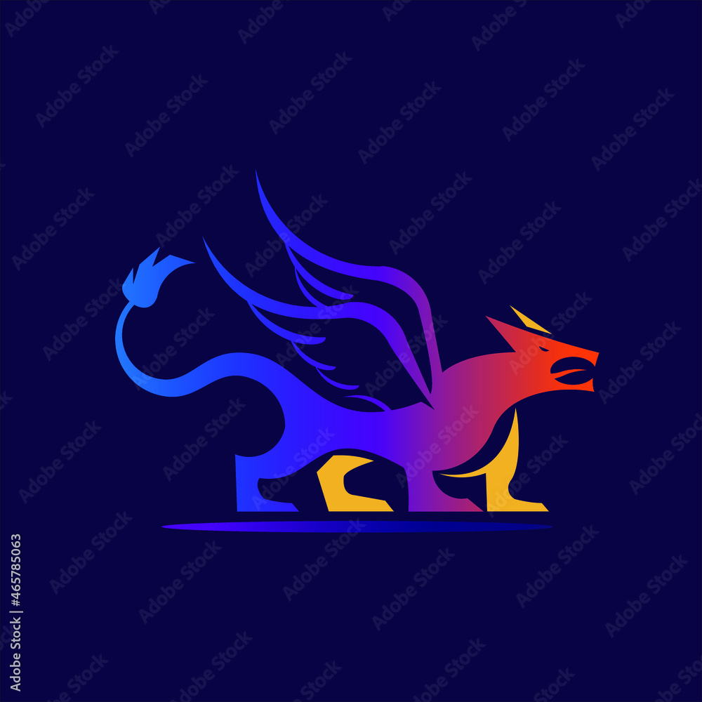 modern dragon illustration graphic animal template, fun cartoon mascot element modern dragon illustration graphic animal template, fun cartoon mascot element