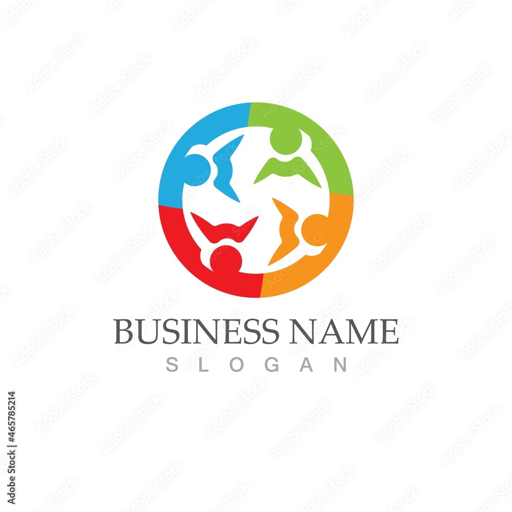 Fototapeta premium Community, network and social icon