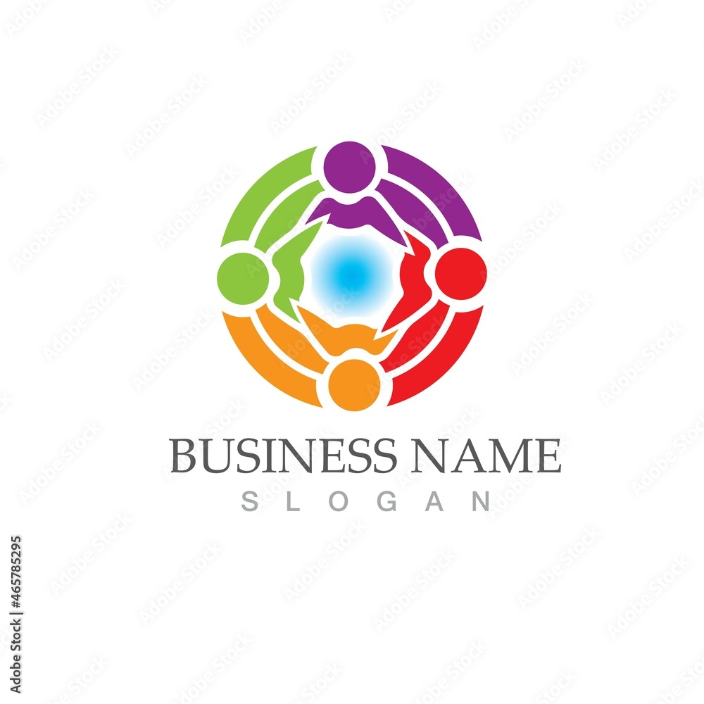 Community, network and social icon Community, network and social icon