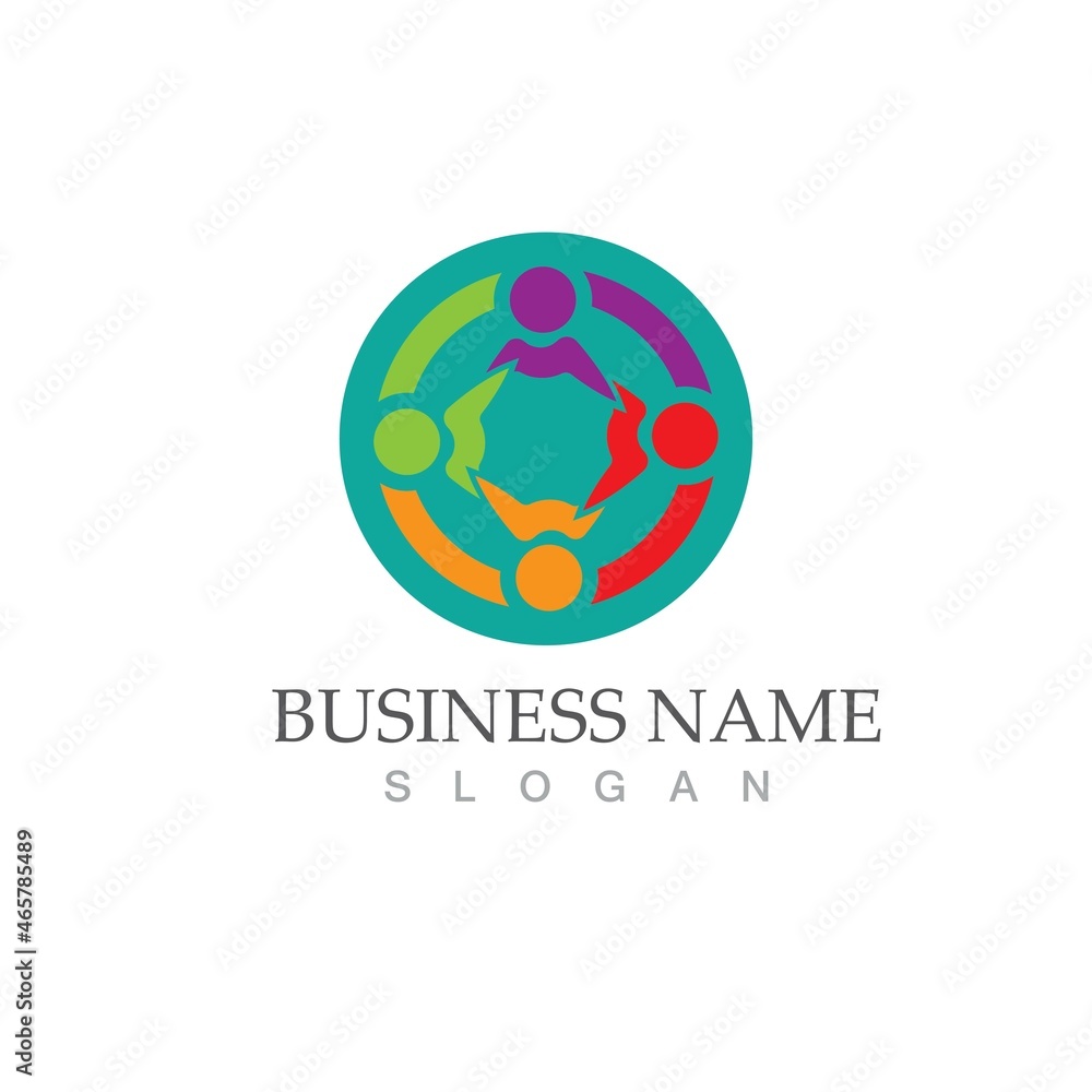 Community, network and social icon Community, network and social icon