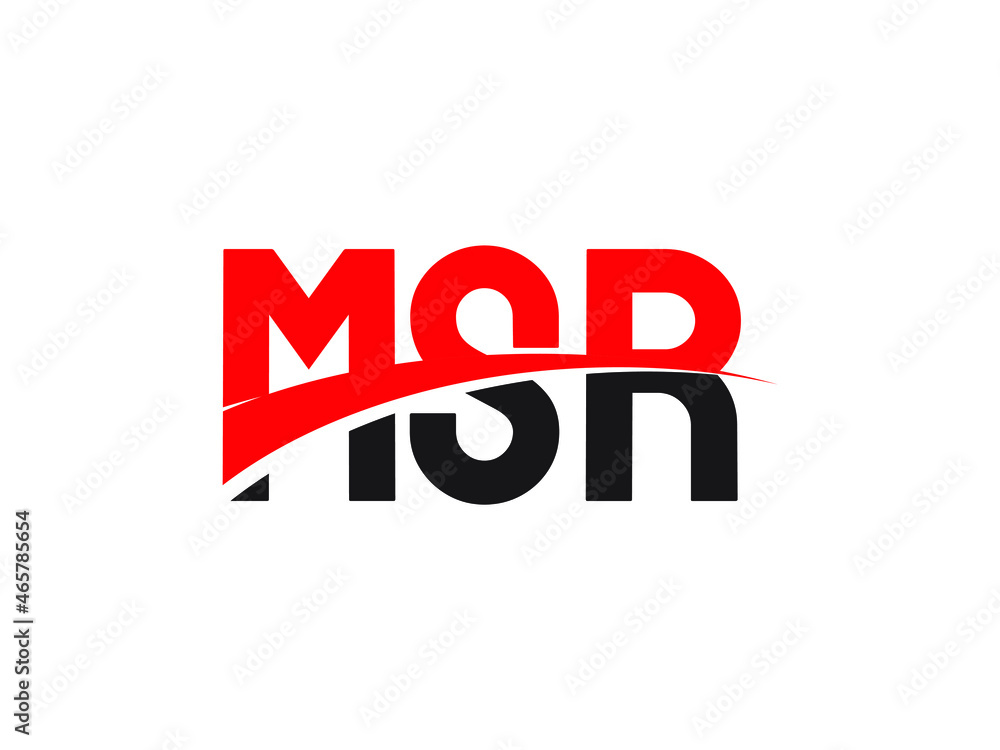 MSR Letter Initial Logo Design Vector Illustration MSR Letter Initial Logo Design Vector Illustration