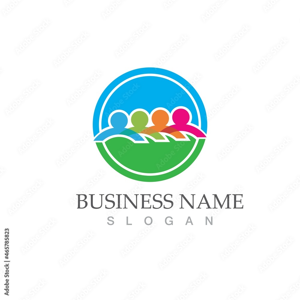 Community, network and social icon Community, network and social icon