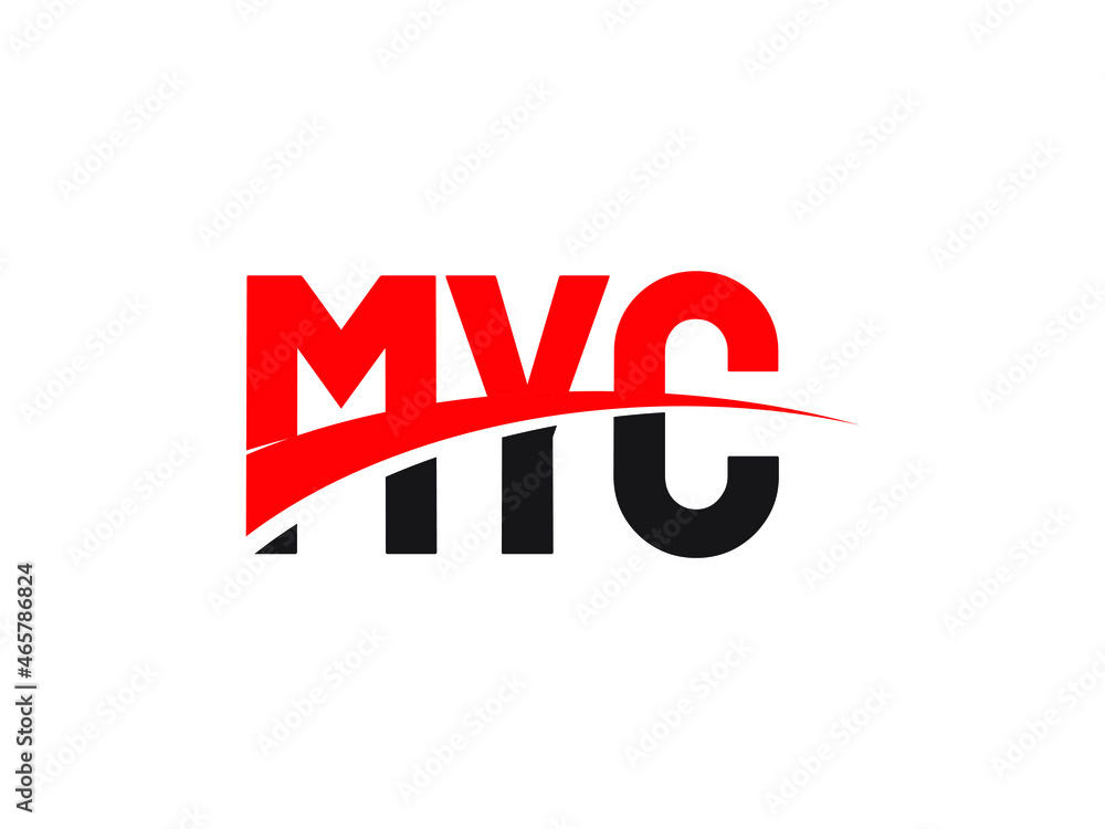 Obraz premium MYC Letter Initial Logo Design Vector Illustration