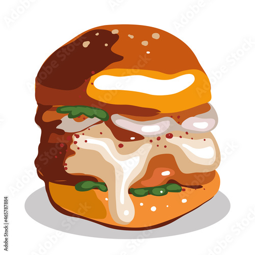 Burger vector art
