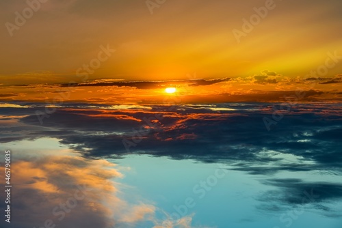 Clouds of sunset or sunrise, background sky , good morning