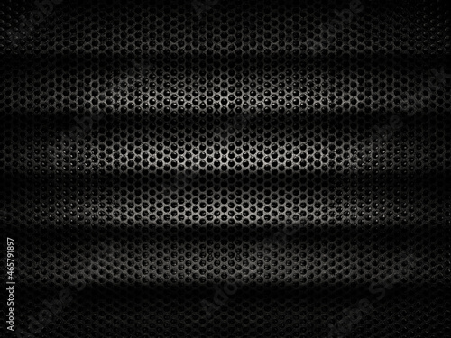 Quadro em tela Black Iron Grill with mesh backing