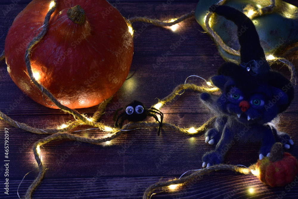 Halloween dreamlike scenic composition
