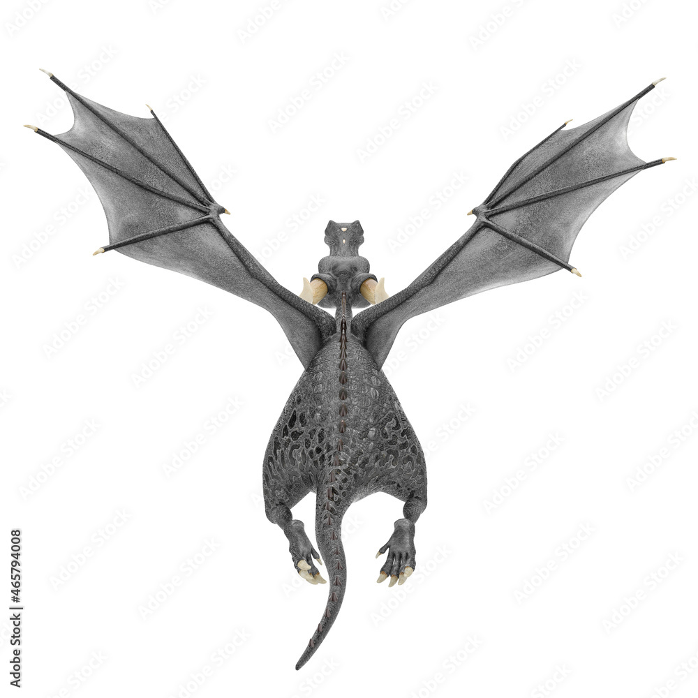 Fototapeta premium dragon cartoon in a white background