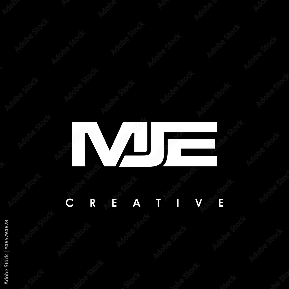MJE Letter Initial Logo Design Template Vector Illustration