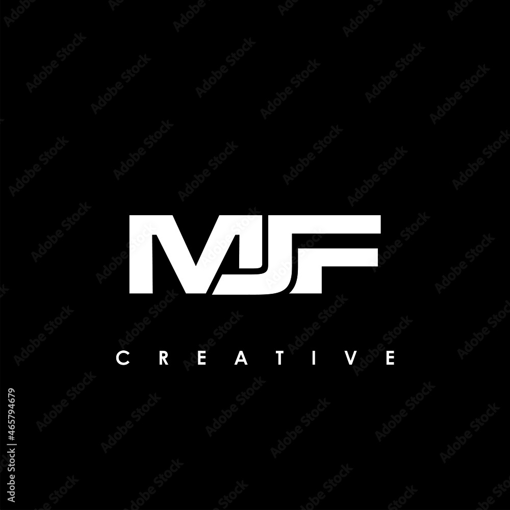 MJF Letter Initial Logo Design Template Vector Illustration