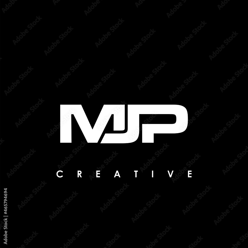 MJP Letter Initial Logo Design Template Vector Illustration
