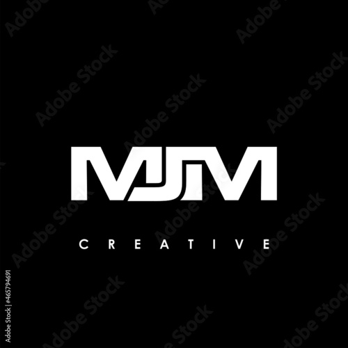MJM Letter Initial Logo Design Template Vector Illustration