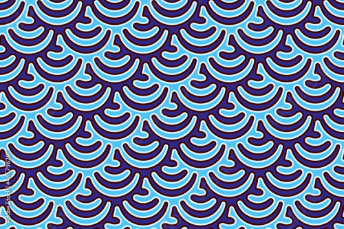 Organic Wave Structure - Seamless Vector Square Pattern