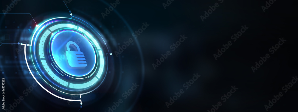 Cyber security data protection business technology privacy concept. 3d illustration Cyber security data protection business technology privacy concept. 3d illustration
