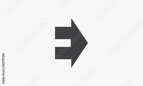 Free Download arrow home E letter logo isolated on white background. - GFXLoad