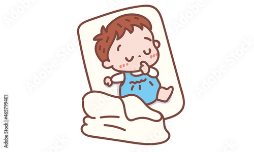 お昼寝する赤ちゃん