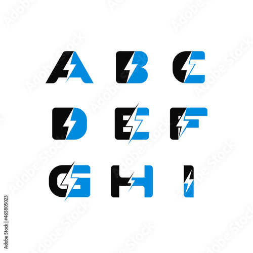 icon letter A B C D E F G H I