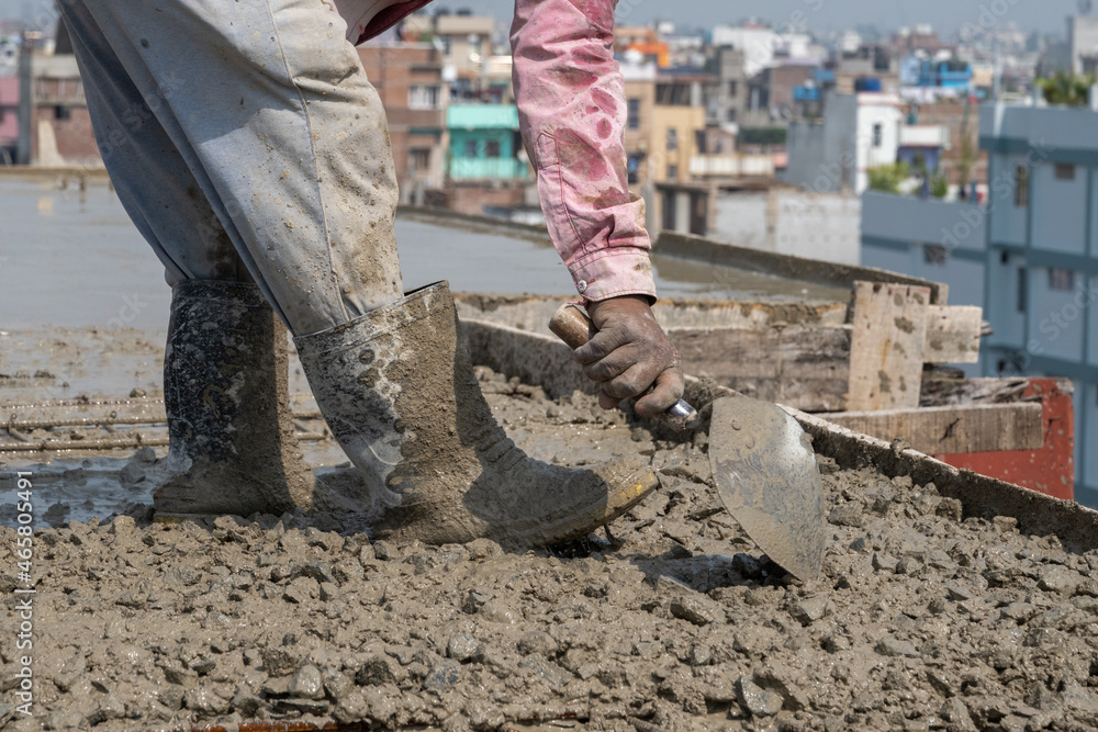 mason, building up, cement, trowel, construction mason, building up, cement, trowel, construction