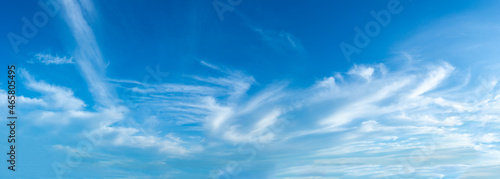 many white clouds in the blue sky	