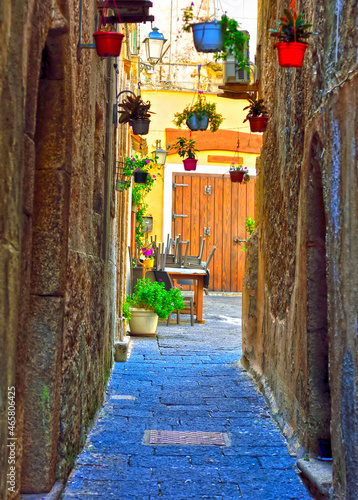 Fototapeta Naklejka Na Ścianę i Meble -  the historic center of Tropea Calabria Italy