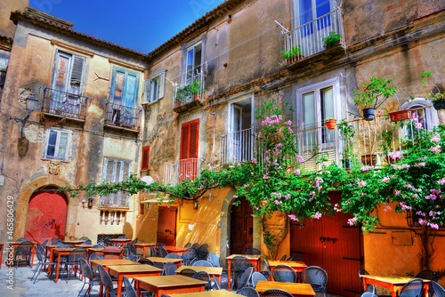 Cuadro en lienzo the historic center of Tropea Calabria Italy