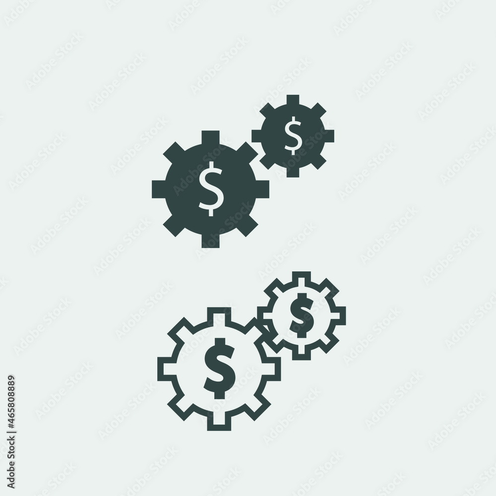 Business process vector icon Business process vector icon
