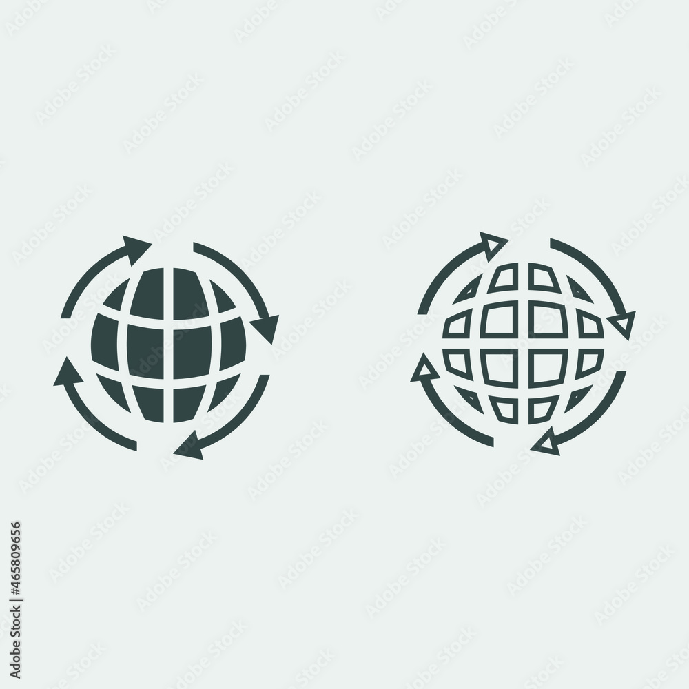 Global vector icon Global vector icon