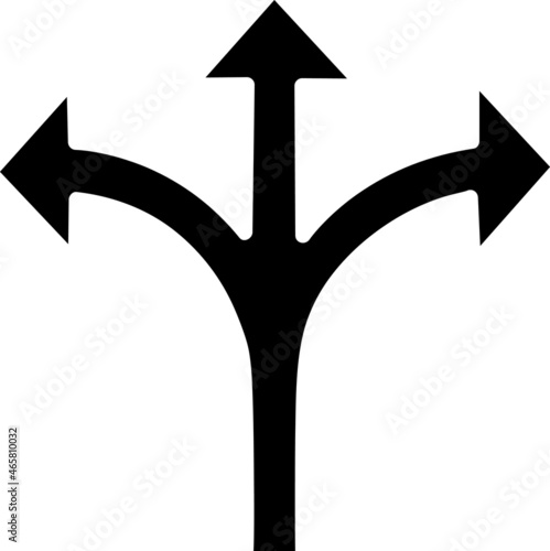 Triple Arrow Vector Icon on white backgeround..eps photo