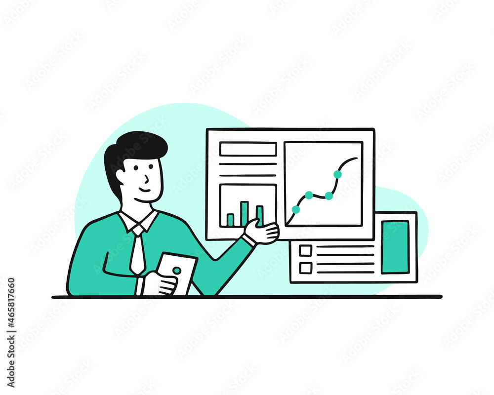 Business analysis concept vector illustration Business analysis concept vector illustration