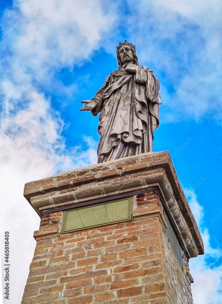 Fototapeta premium statue of Christ the Redeemer of Mount Saccarello