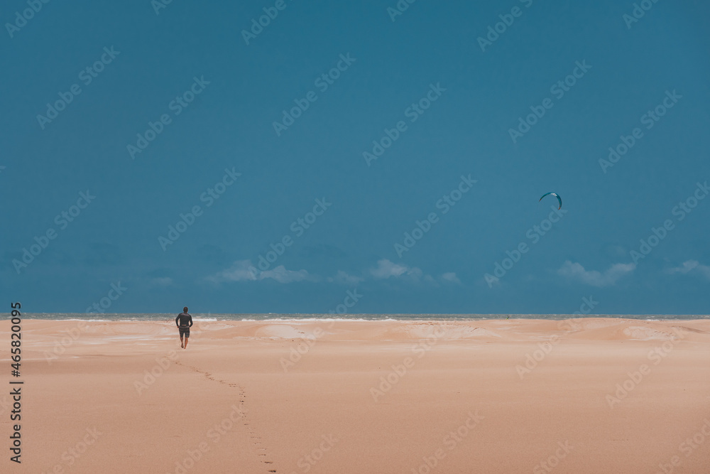 Kitesurf and beach