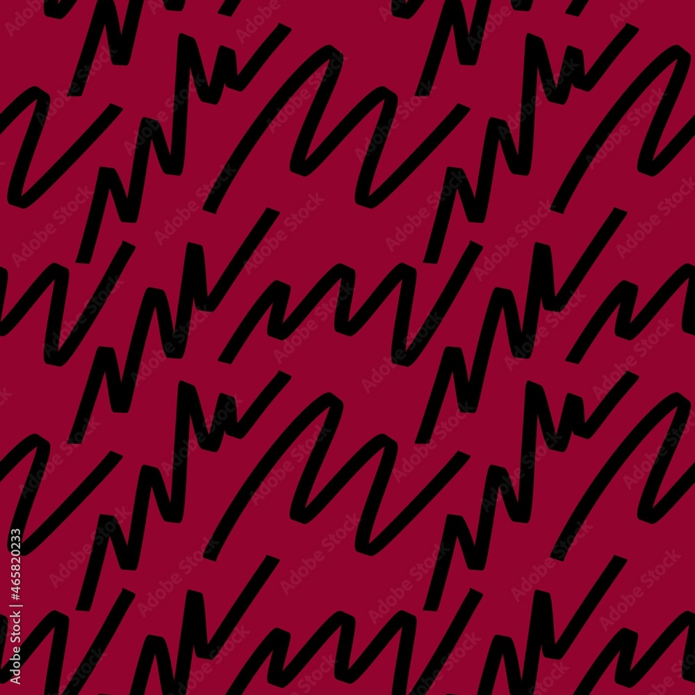 Seamless abstract pattern with line art stripes for fabrics and textiles Seamless abstract pattern with line art stripes for fabrics and textiles