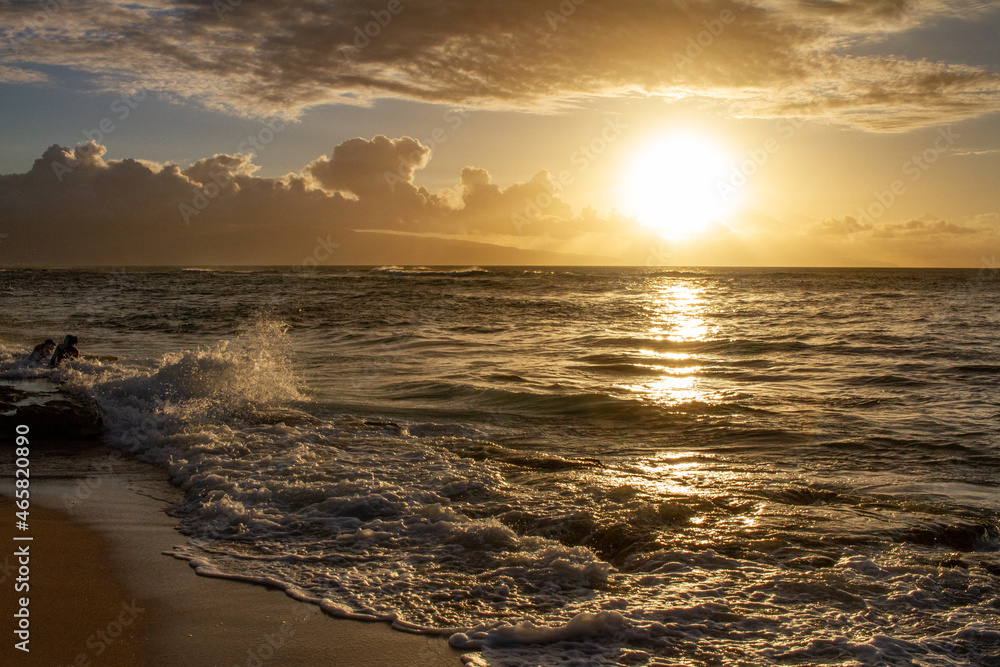 Obraz premium sunset on the beach