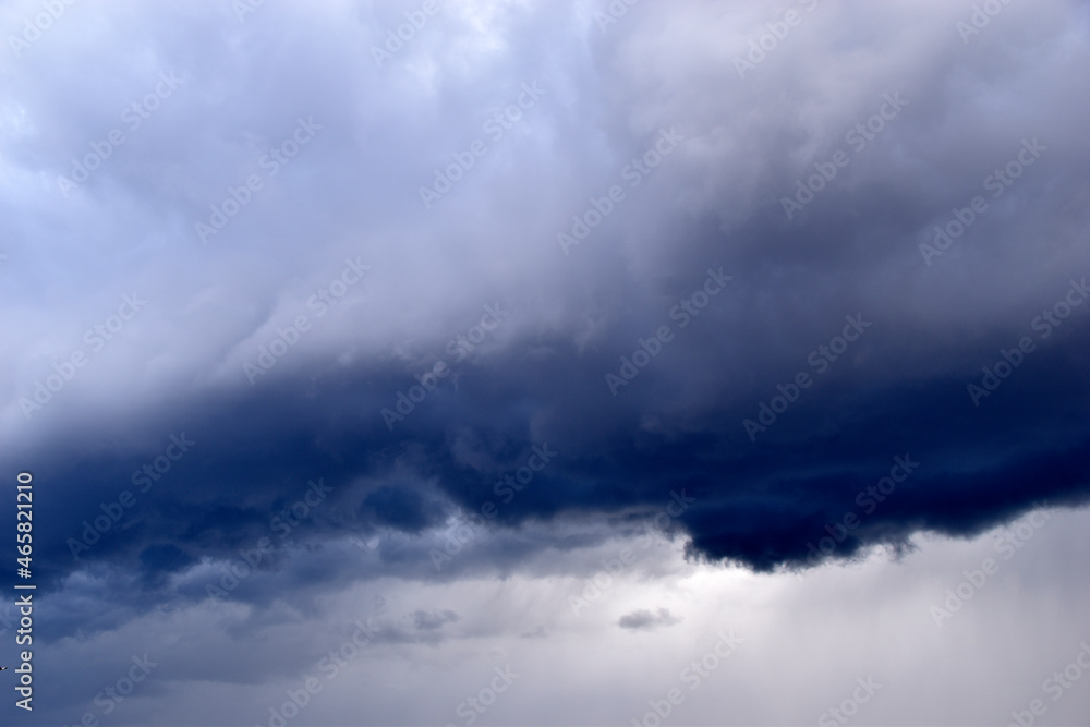 Blue and white cumulus storm clouds thunderstorm landscape Blue and white cumulus storm clouds thunderstorm landscape