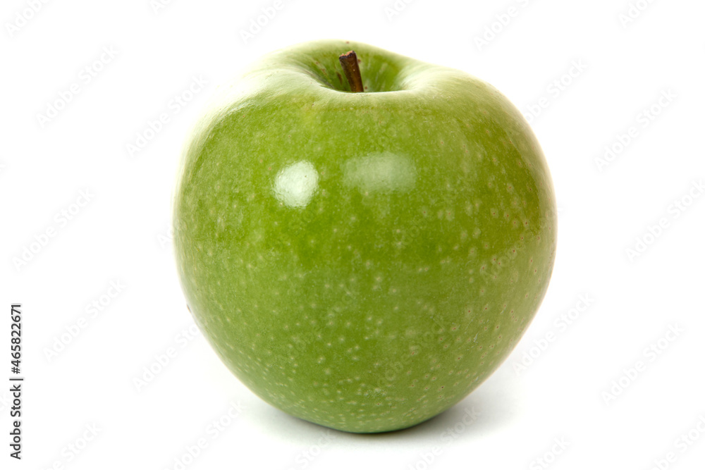 apple fruit on white background, close-up