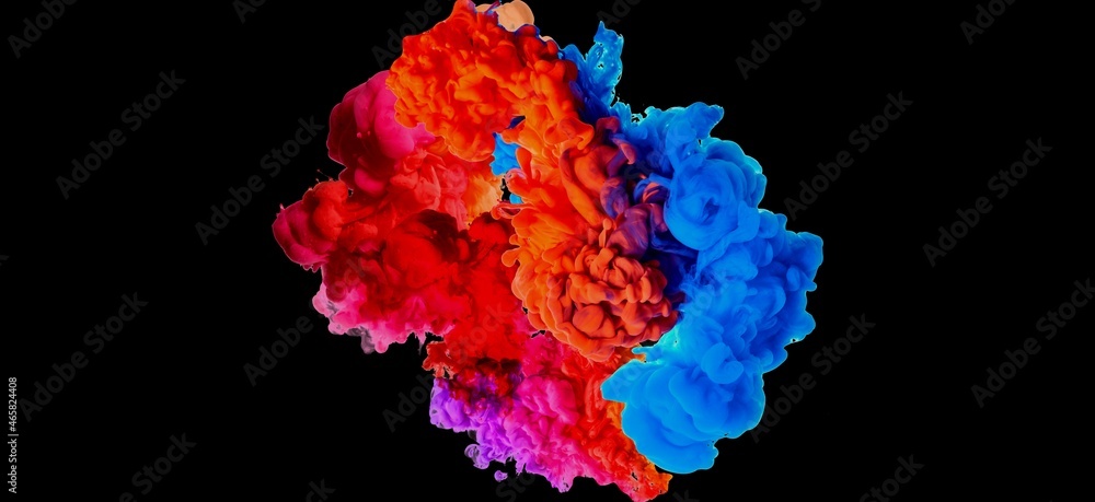 multiple colors smoke abstract