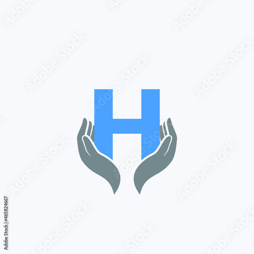 h letter logo , medical logo, minimal letter logo 