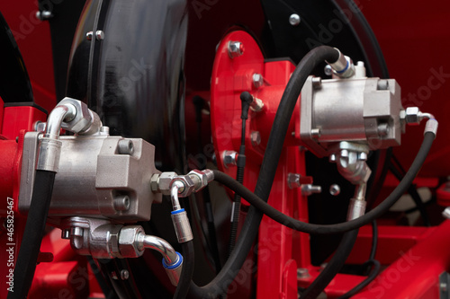 Hydraulic motor..Modern agricultural machinery.