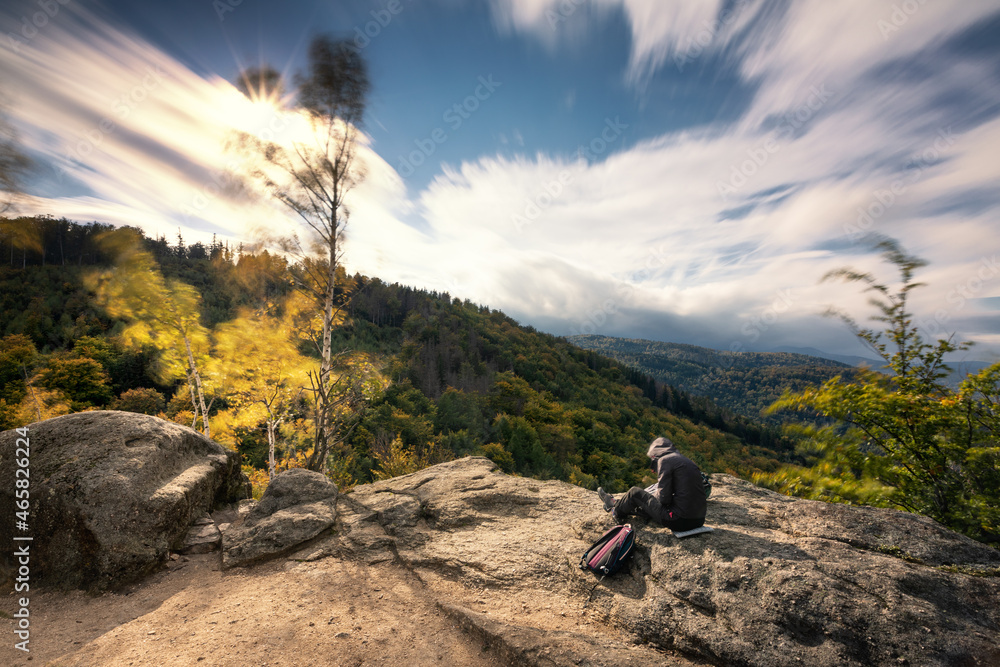 Fototapeta premium hiking in the mountains
