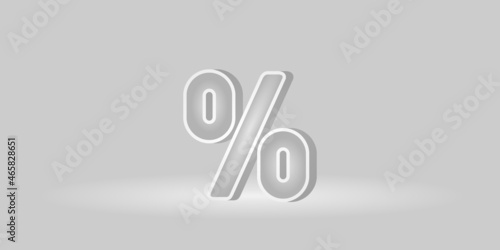 3d percentage design background